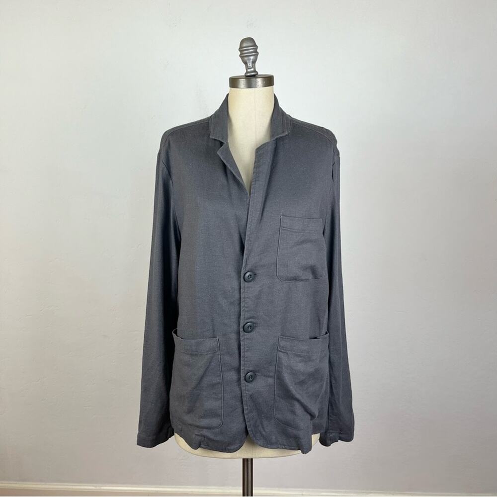 Bridge & Burn Grey Button Front Blazer Jacket Med… - image 1
